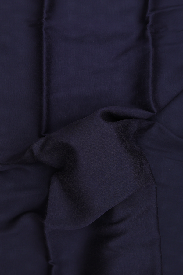 Mysore Silk Saree In Black With Zari Border