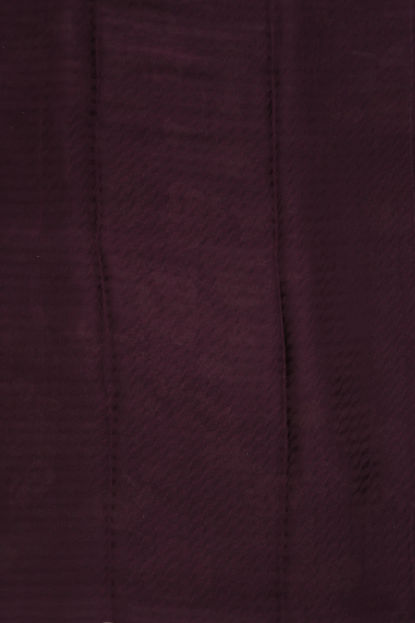 Chiffon Saree In Plum Purple With Floral Design