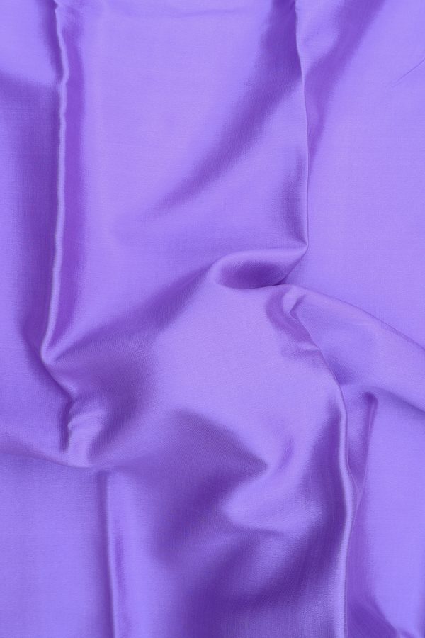 Mysore Silk Saree In Lavender With Contrast Border