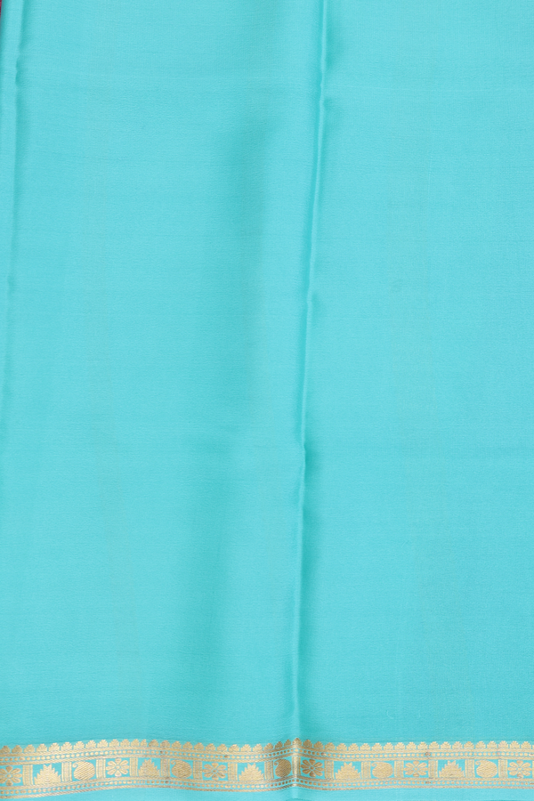Mysore Silk Saree In Pink With Floral Printed Design