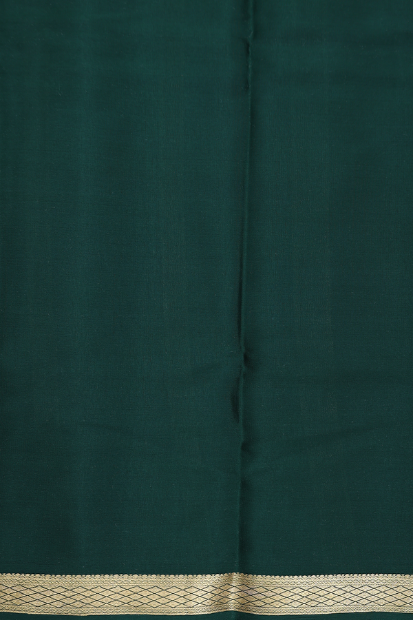 Mysore Silk Saree In Brown With Floral Printed Design