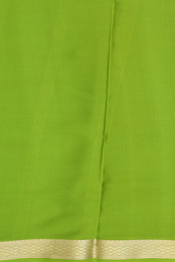 Mysore Silk Saree In Blue With Paisley Design