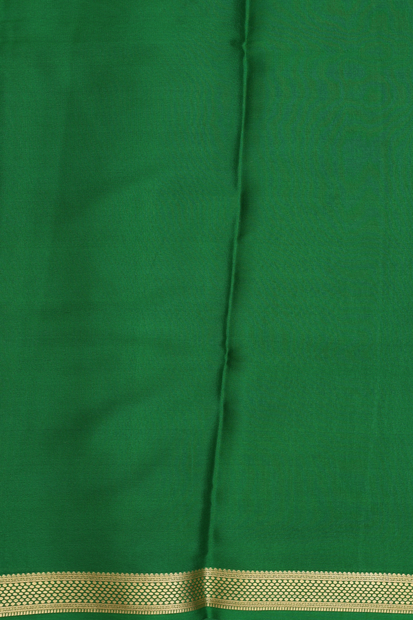 Mysore Silk Saree In Yellow With Floral Printed Design