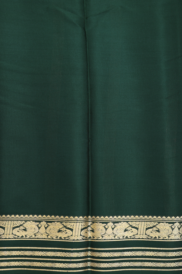 Mysore Silk Saree In Punch Pink With Contrast Border