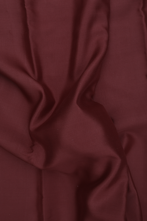 Mysore Silk Saree In Chocolate Brown With Contrast Border