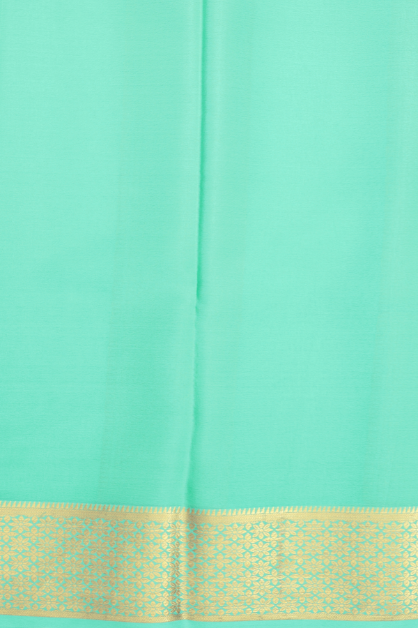 Mysore Silk Saree In Punch Pink With Contrast Border