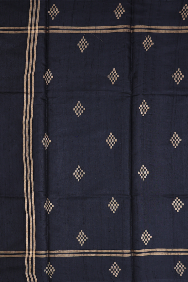 Jute Saree In Crimson Red With Contrast Border