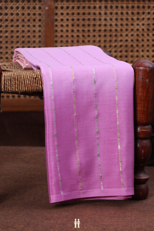 Mysore Silk Saree In Multicolor With Stripes Design