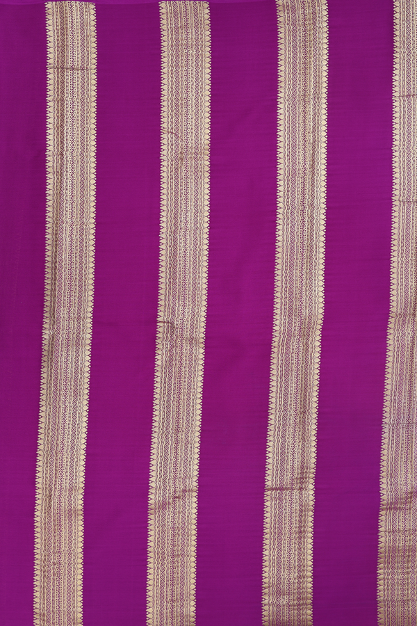 Mysore Silk Saree In Multicolor With Stripes Design