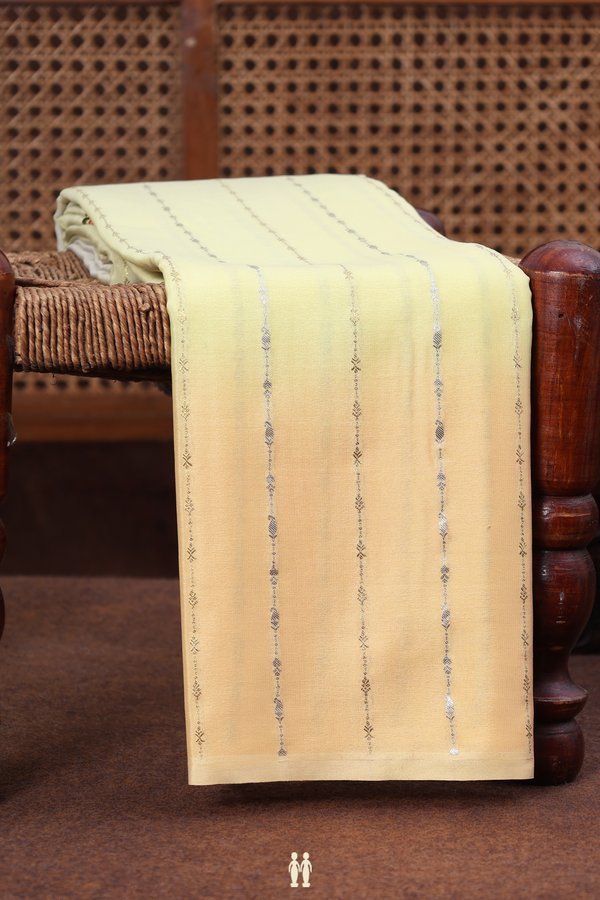 Mysore Silk Saree In Multicolor With Stripes Design