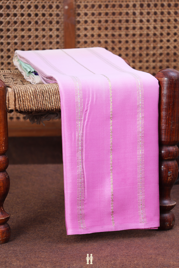 Mysore Silk Saree In Multicolor With Stripes Design