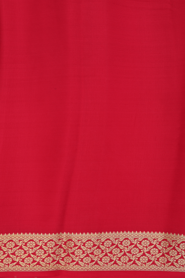 Mysore Silk Saree In Red With Iruthalai Pakshi Design