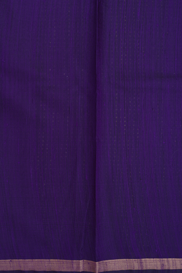 Jute Saree In Royal Purple With Stripes Design