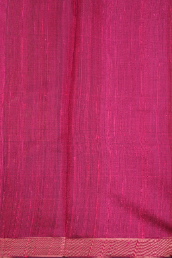 Jute Saree In Blue With Zari Buttas
