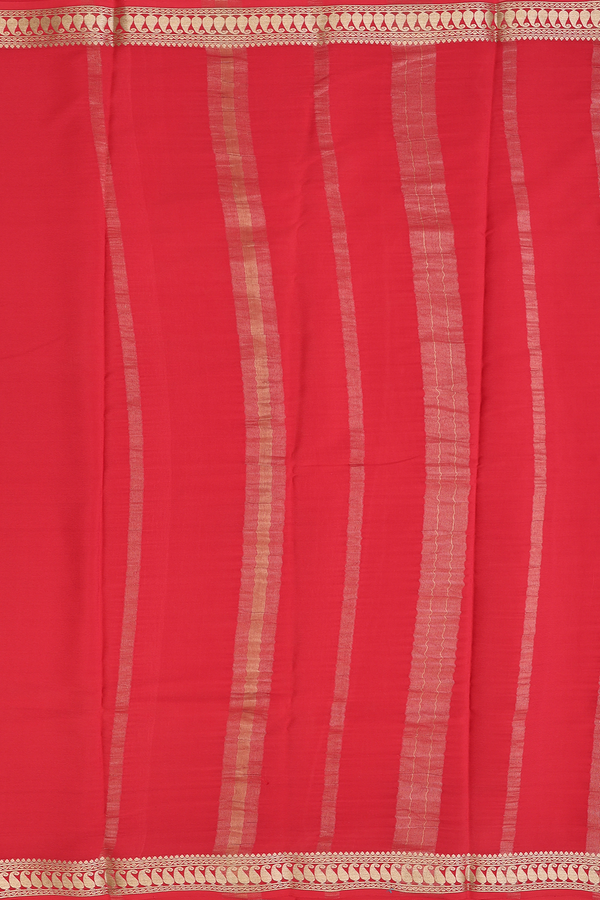 Mysore Silk Saree In Khaki With Contrast Border