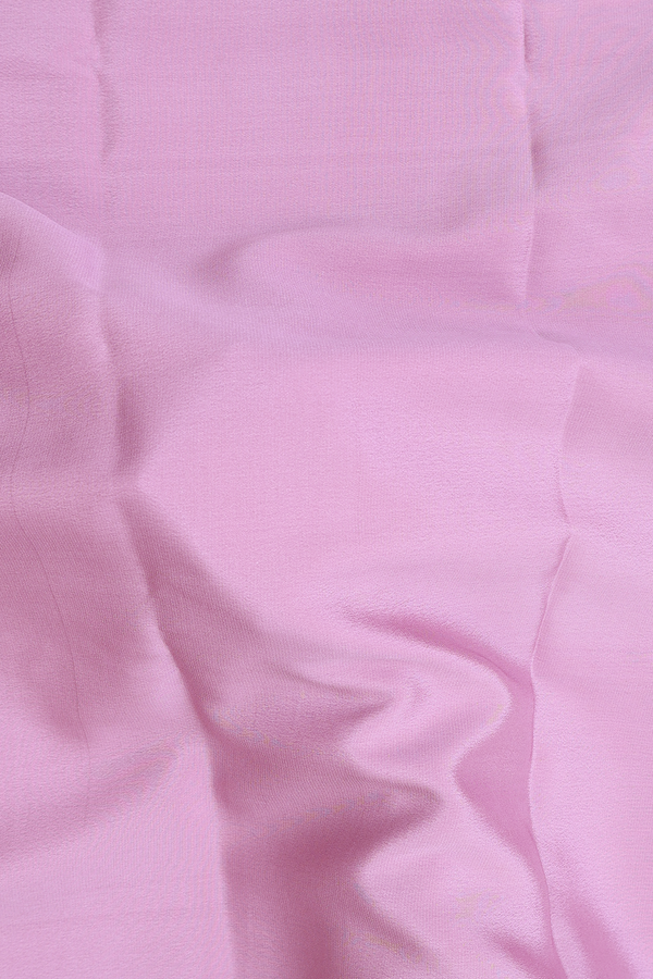 Mysore Silk Saree In Dusty Lavender With Contrast Border