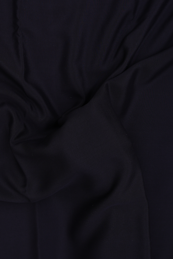 Mysore Silk Saree In Plain Black With Zari Border