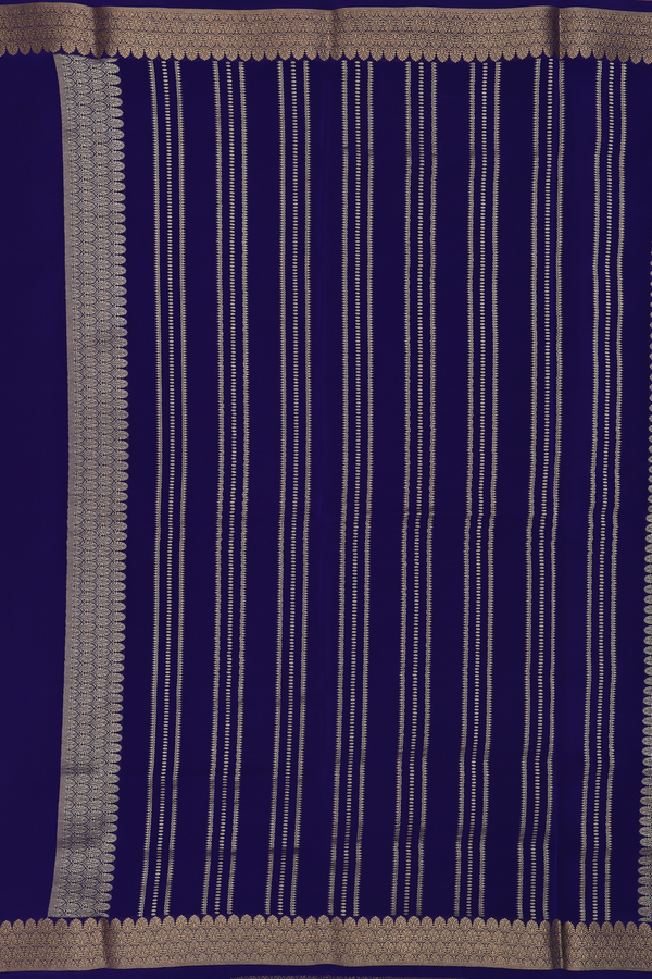 Mysore Silk Saree In Lavender Pink With Contrast Border