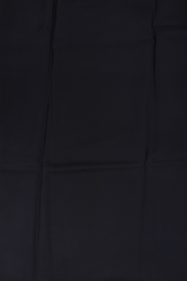 Printed Silk Saree In Midnight Blue With Printed Design