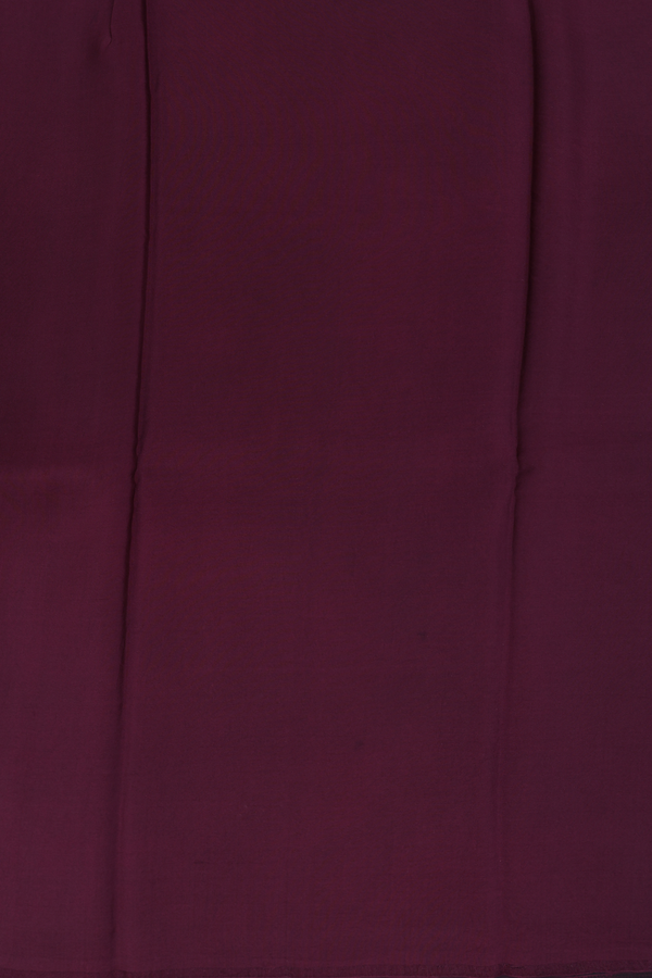 Printed Silk Saree In Brown With Floral Design