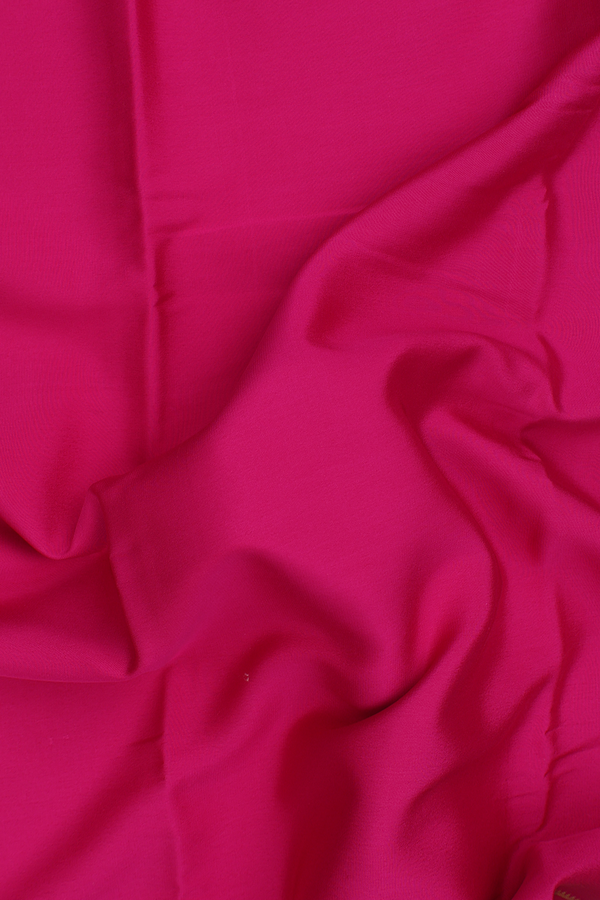 Mysore Silk Saree In Magenta With Zari Border