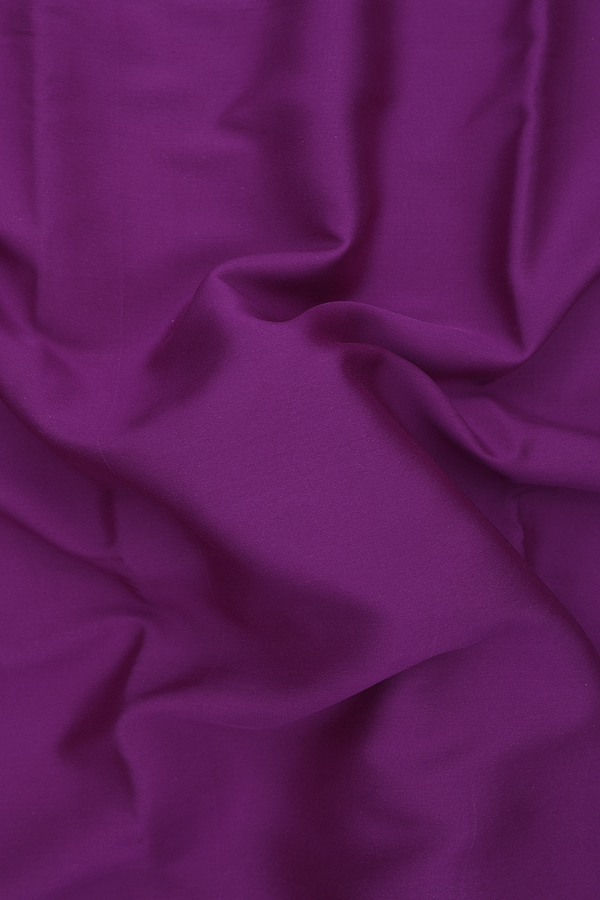 Mysore Silk Saree In Purple With Zari Border