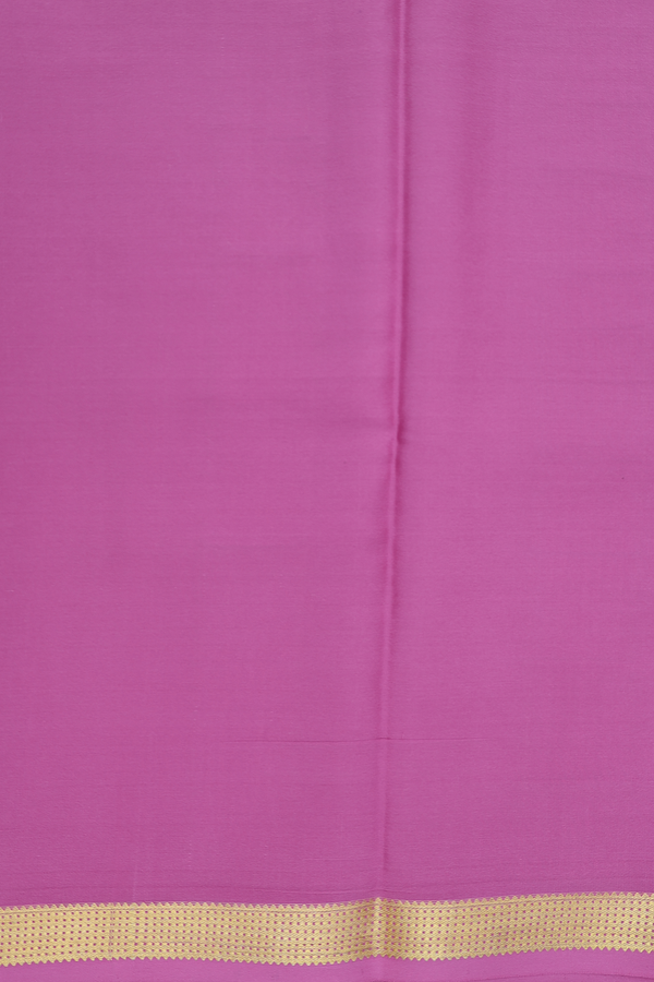 Mysore Silk Saree In Mauve Pink With Checks Design