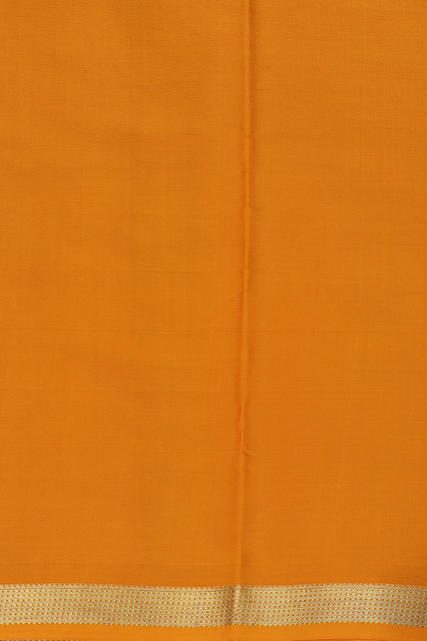 Mysore Silk Saree In Yellow With Checks Design