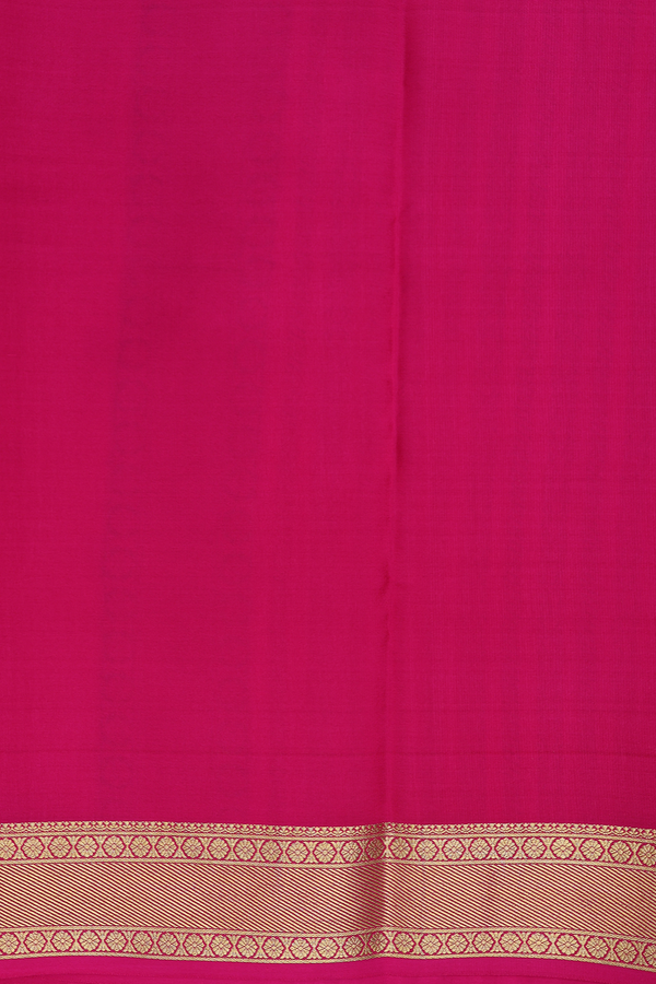 Mysore Silk Saree In Rani Pink With Checks Design