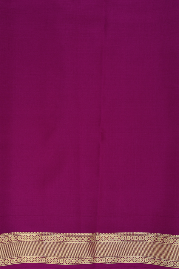 Mysore Silk Saree In Purple With Checks Design