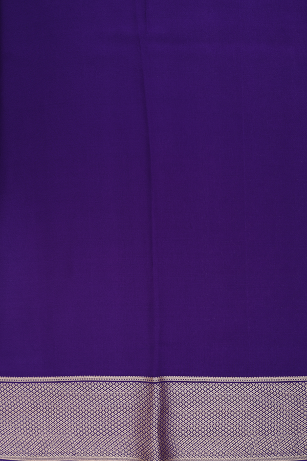 Mysore Silk Saree In Purple With Iruthalai Pakshi Design