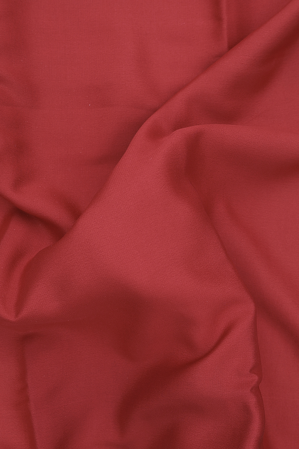 Mysore Silk Saree In Crimson Red With Contrast Border