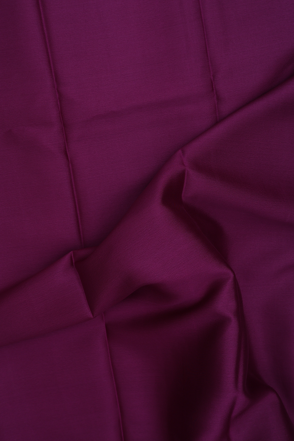 Mysore Silk Saree In Plum Purple With Zari Border