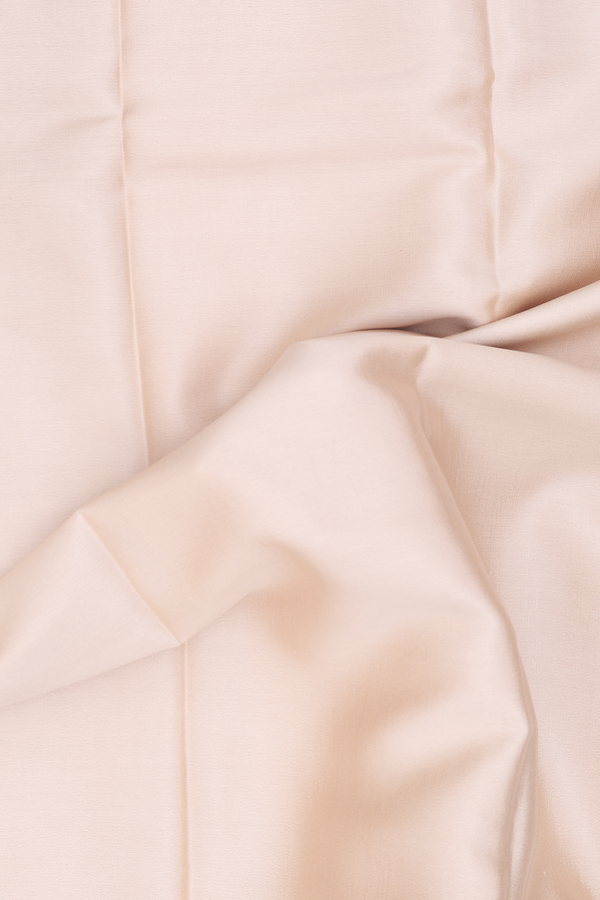 Mysore Silk Saree In Cream Color With Contrast Border