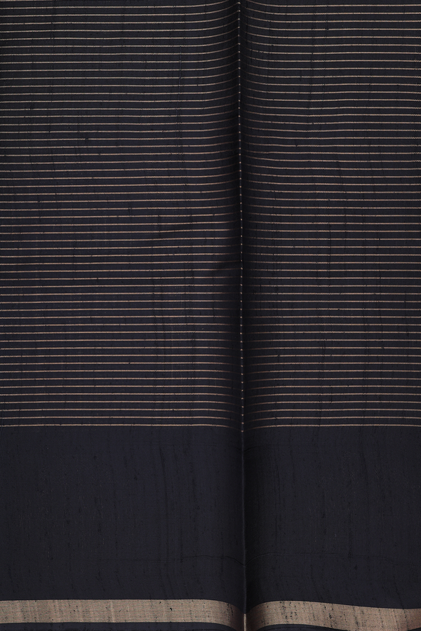 Jute Saree In Black With Checks Design