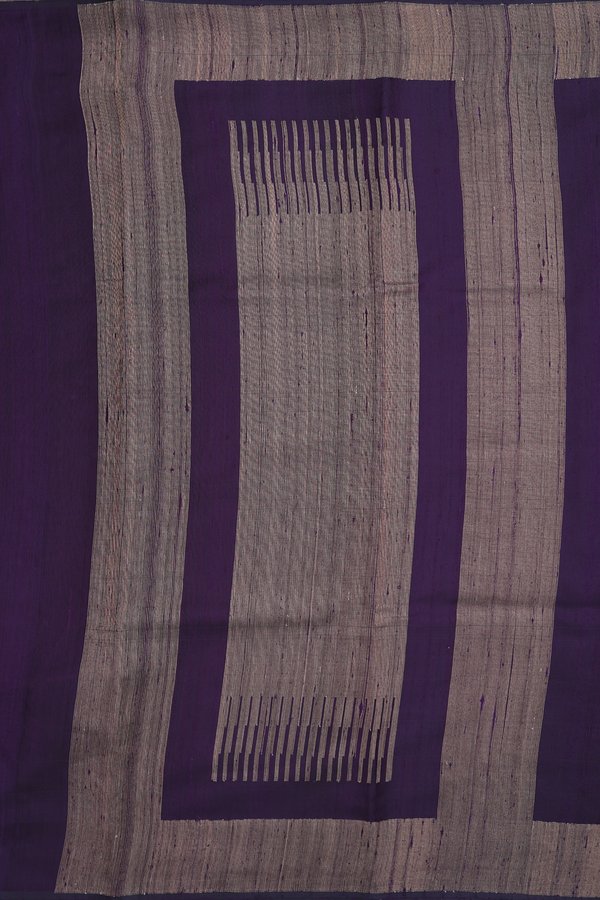 Jute Saree In Deep Purple With Malli Moggu Buttas