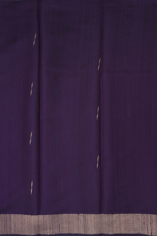 Jute Saree In Deep Purple With Malli Moggu Buttas