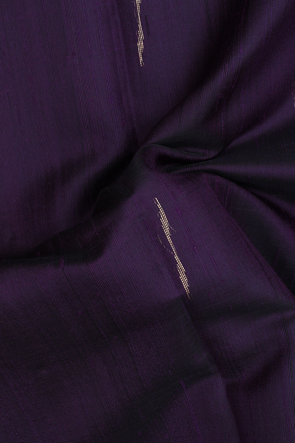 Jute Saree In Deep Purple With Malli Moggu Buttas