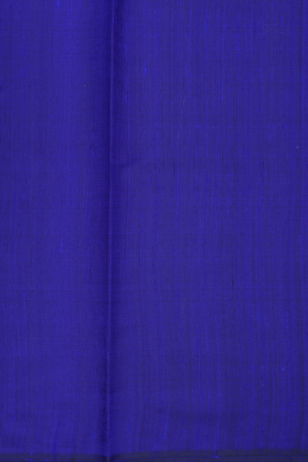 Jute Saree In Indigo Blue With Allover Buttas