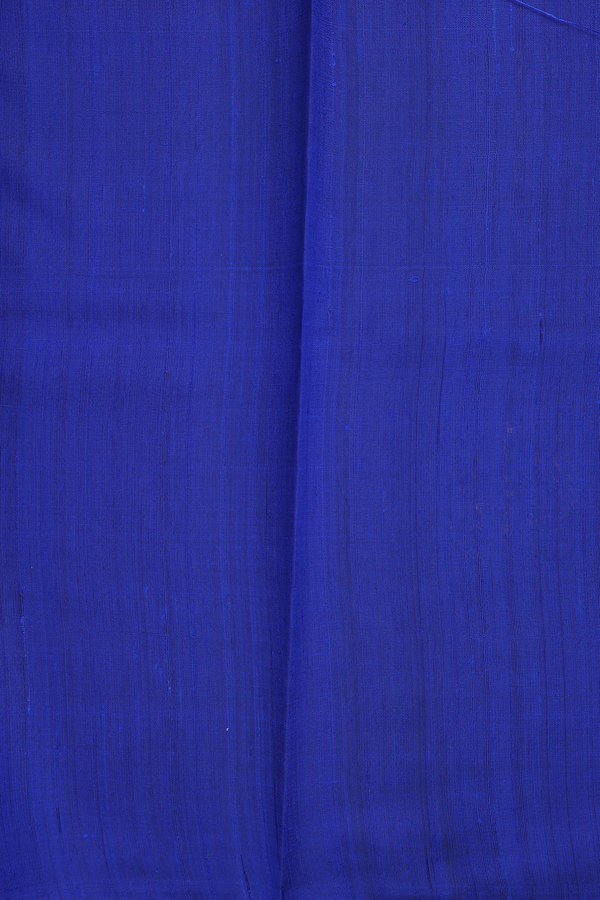 Jute Saree In Royal Blue With Zari Motifs