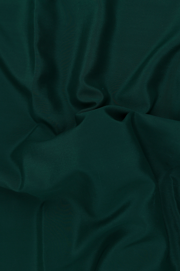 Mysore Silk Saree In Forest Green With Contrast Border