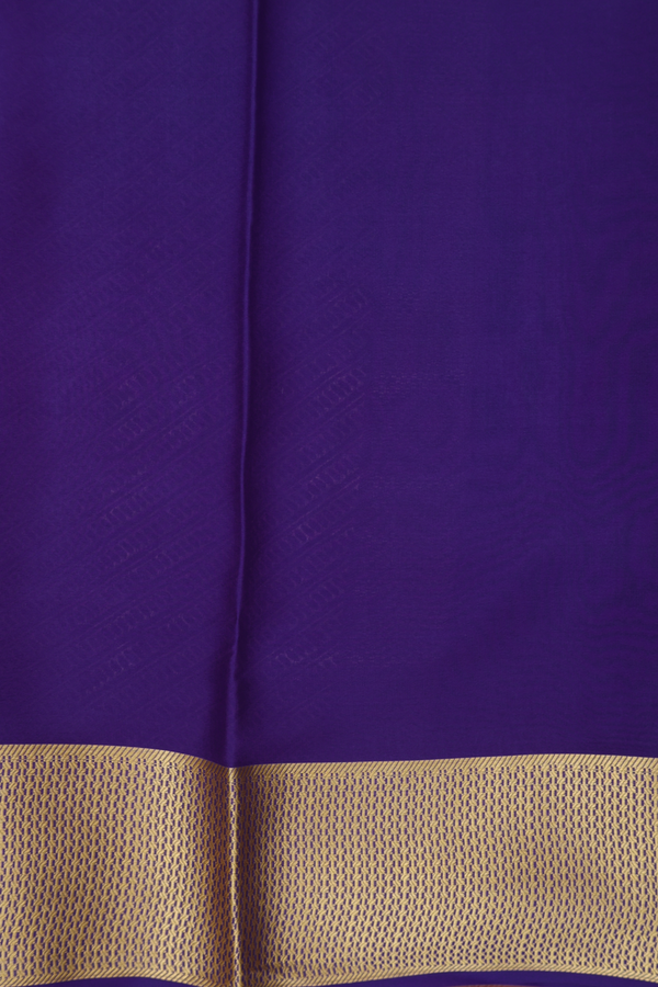 Mysore Silk Saree In Punch Pink With Zari Buttas