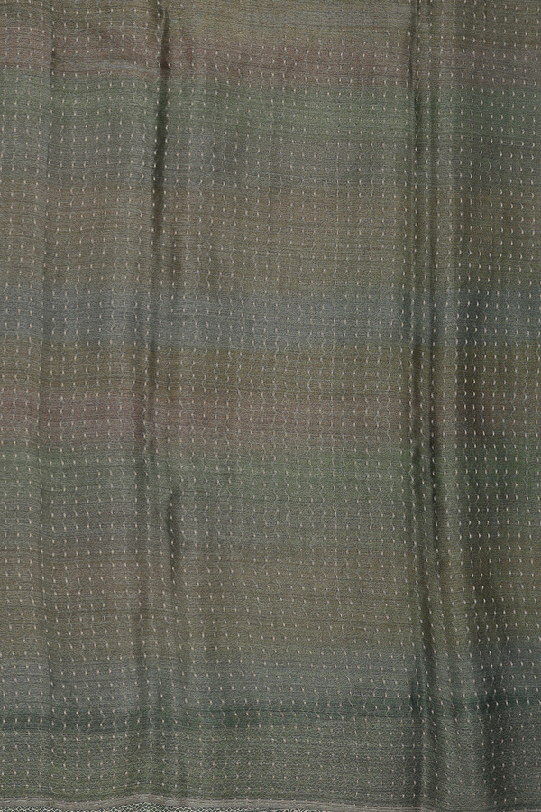 Mysore Silk Saree In Multicolor With Stripes Design