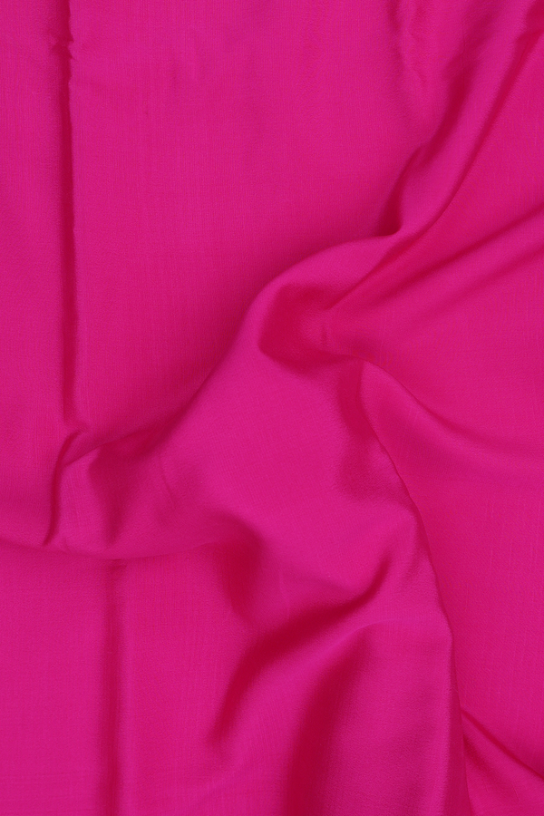 Mysore Silk Saree In Dark Pink With Zari Border