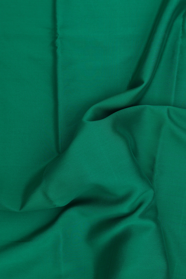 Mysore Silk Saree Plain Green With Iruthalai Pakshi Border