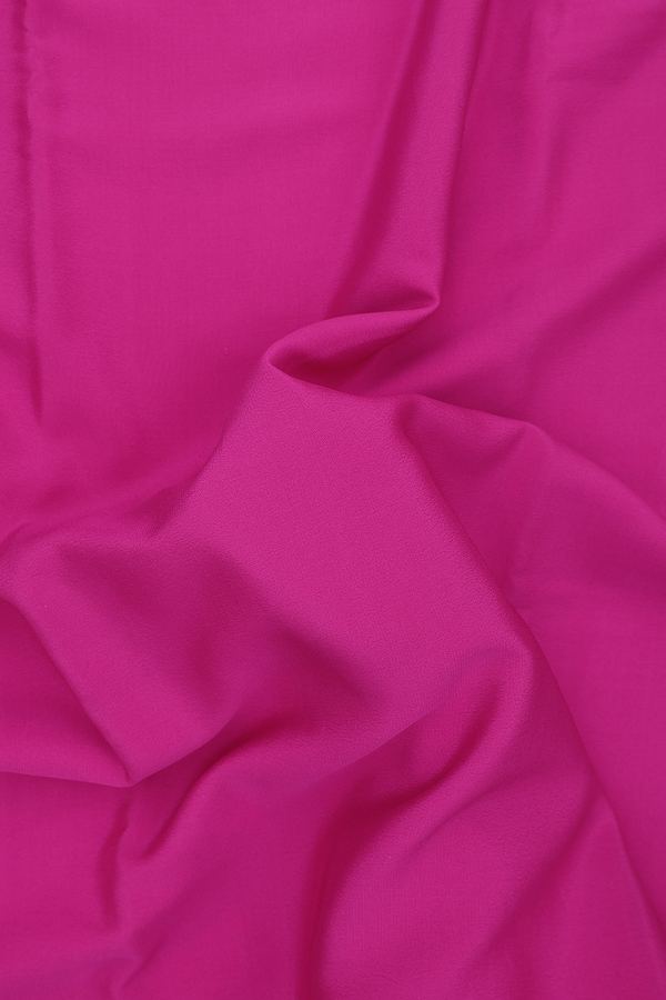 Mysore Silk Saree In Magenta With Zari Border