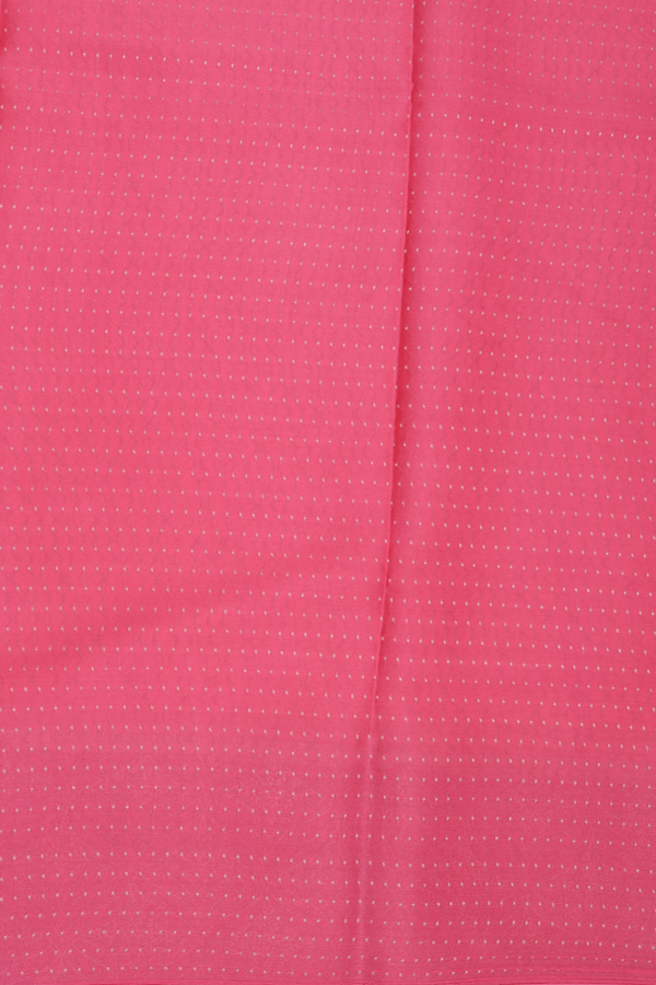 Mysore Silk Saree Plain Blush Orange With Contrast Border