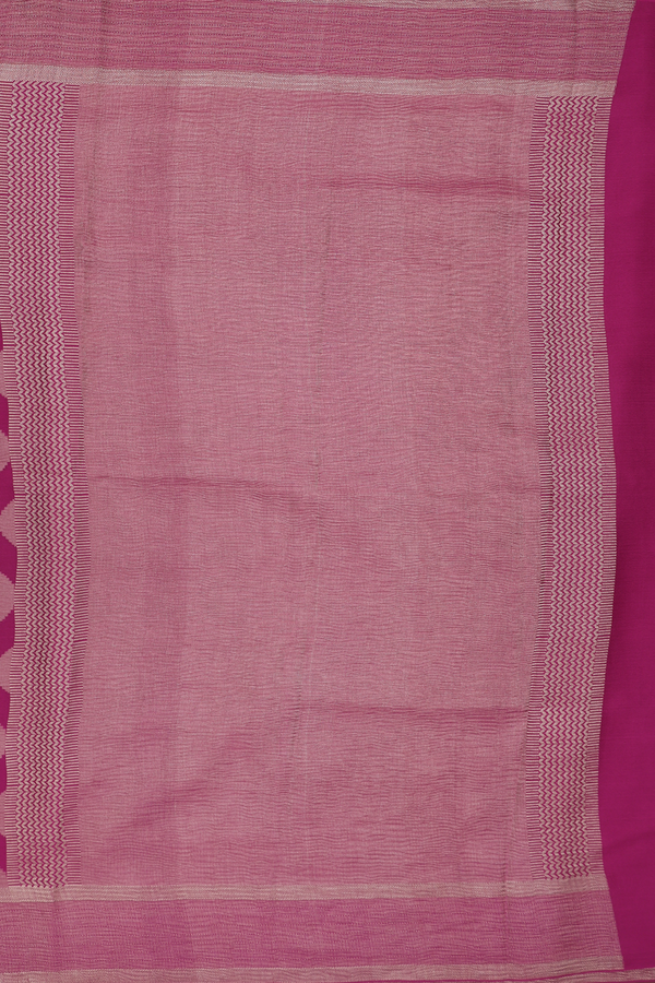 Mysore Silk Saree In Mulberry With Ogee Design