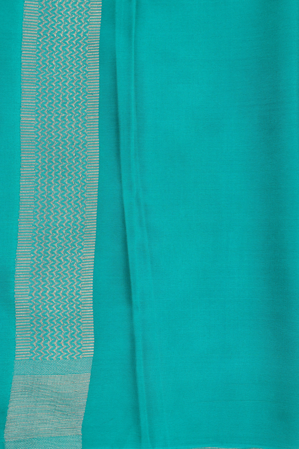 Mysore Silk Saree In Green With Ogee Design