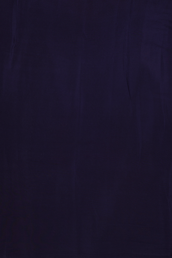 Mysore Silk Saree In Midnight Blue With Allover Design